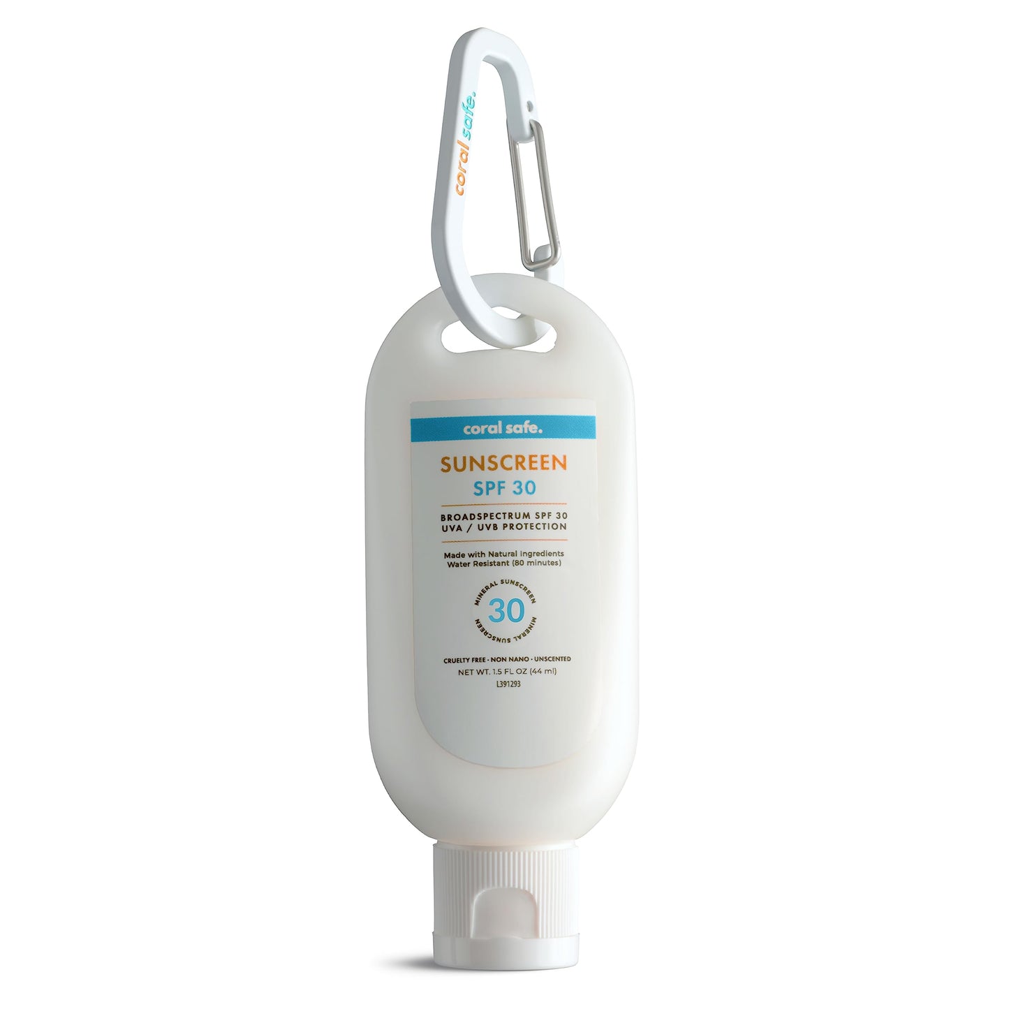 Coral Safe Reef Safe Sunscreen SPF 30 Mineral Travel Face Lotion, Hawaii & Mexico Approved