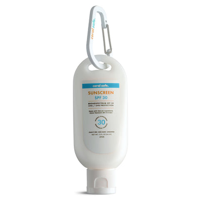 Coral Safe Reef Safe Sunscreen SPF 30 Mineral Travel Face Lotion, Hawaii & Mexico Approved