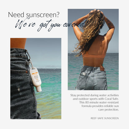 Coral Safe Reef Safe Sunscreen SPF 30 Mineral Travel Face Lotion, Hawaii & Mexico Approved