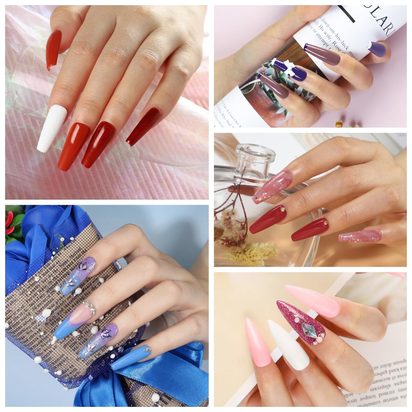 COSCELIA 53-Piece Gel Nail Polish Kit with UV Light & Drill – 35 Colors, Top & Base Coats