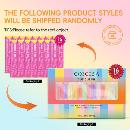 COSCELIA 16-Piece Cuticle Oil Pen Set for Nails – Nourishment, Hydration & Repair