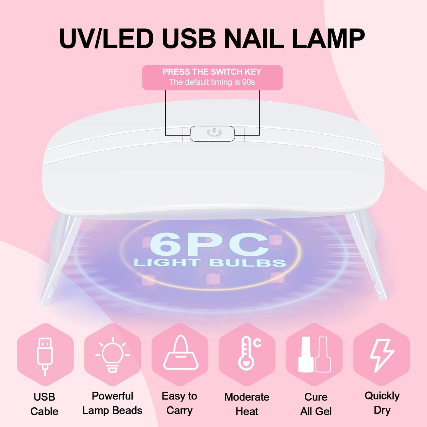 COSCELIA Acrylic Nail Kit for Beginners | All-in-One 3 Powders & 6 Gel Polishes