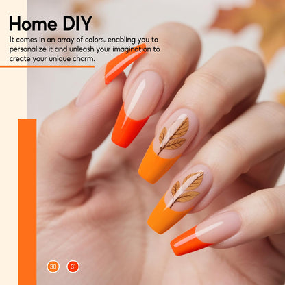 COSCELIA 25 PCS Nude Brown Gel Nail Polish Set – 20 Colors + 5 Top & Base Coats, DIY Manicure Starter Kit