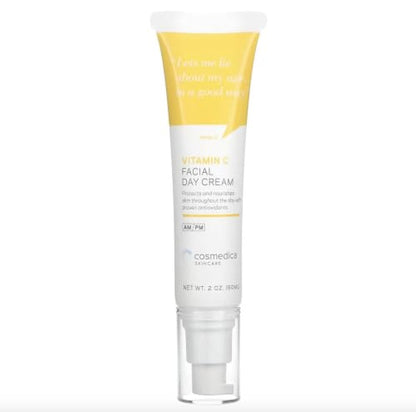 Cosmedica Skincare Vitamin C Facial Moisturizer – 15% Vitamin C Day Cream (2 oz) – Vegan & Cruelty-Free