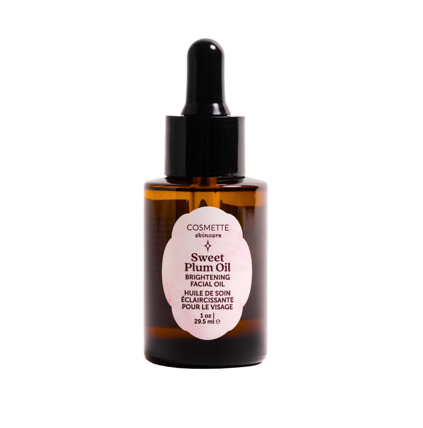 Cosmette Skincare Sweet Plum Vitamin C & 4% Squalane Serum | Brightening, Dark Spot & Hydration