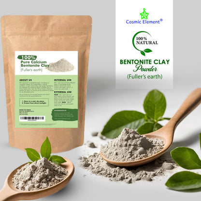 Cosmic Element Calcium Bentonite Clay Powder – Food Grade, Vegan, 8 oz