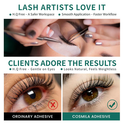 COSMILA Classic Eyelash Extension Glue – HQ Free, Made in Japan, All-Climate, 8 Weeks Retention – 5ml (2–3s)