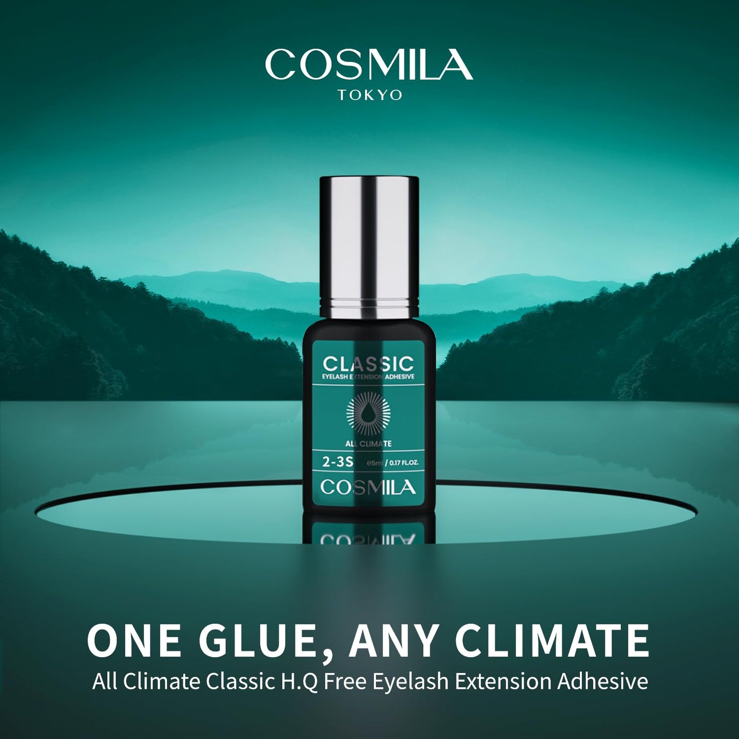 COSMILA Classic Eyelash Extension Glue – HQ Free, Made in Japan, All-Climate, 8 Weeks Retention – 5ml (2–3s)