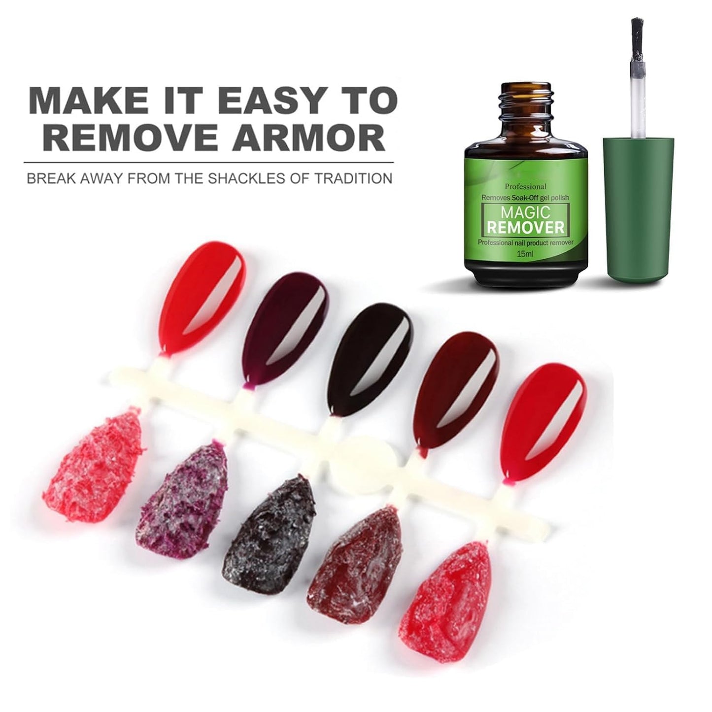 COSMOO Gel Nail Polish Remover 2 PCS – Fast Gel Removal at Home