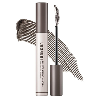 COSNORI Perfect Setting Waterproof Mascara Long&Curl 04 Deep Ash – Smudge-Proof, Long-Lasting Lash Definition (Korea)