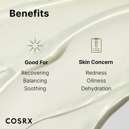 COSRX Hydrium Green Tea Aqua Gel Cream — Lightweight 50ml, Aloe & Camellia, Paraben Free