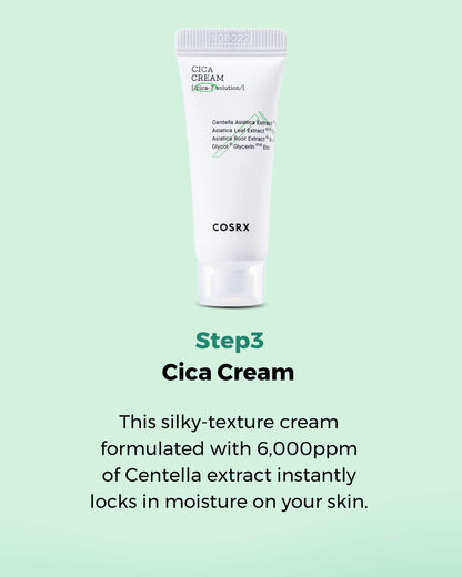 COSRX CICA Relief Kit — Toner, Serum & Cream for Sensitive Skin | Travel Size Gift Set
