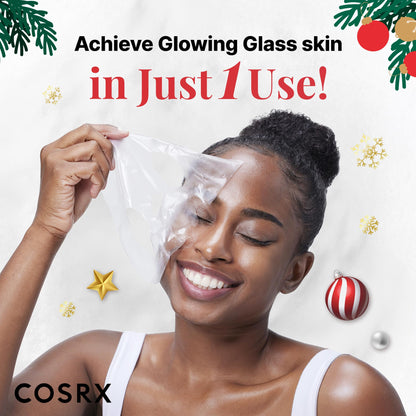 COSRX Glow-Boosting Face Mask Gift Set – Snail Mucin, 6 Peptides & Alpha-Arbutin