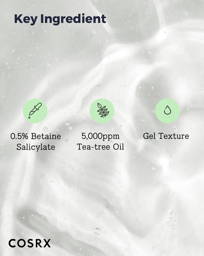 COSRX Low pH Good Morning Gel Cleanser – 1.7 fl oz / 50 ml | Travel-Size, pH-Balanced for Acne-Prone Skin