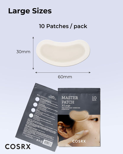 COSRX Master Patch Intensive – Oval Hydrocolloid Patch with Tea Tree Oil & Salicylic Acid (10 Patches)