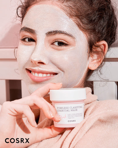 COSRX Pink Pore Clarifying Charcoal Mask – 3.8 fl oz / 110 g | Pore Refining & Color-Changing