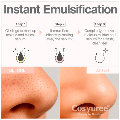 Cosyuree Collagen Pore Cleaning Oil Cleanser – AHA, BHA, PHA, LHA Deep Cleansing