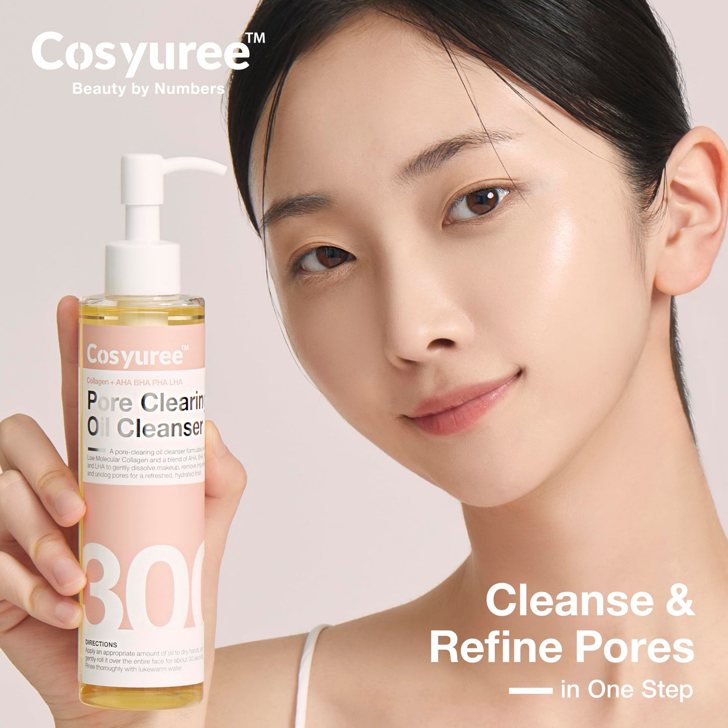 Cosyuree Collagen Pore Cleaning Oil Cleanser – AHA, BHA, PHA, LHA Deep Cleansing