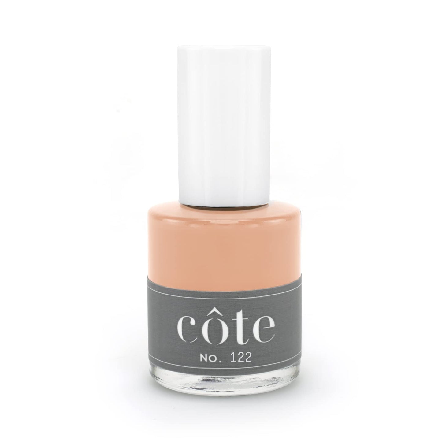 Côte Nail Polish No.122 Caramel Clay Brown – Quick Dry, Vegan, Cruelty-Free, Chip-Resistant (0.4 oz)
