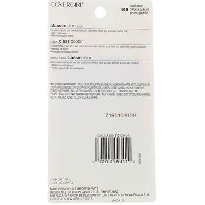 CoverGirl Classic Color Blush Iced Plum [510] – 0.3 oz (Pack of 3)