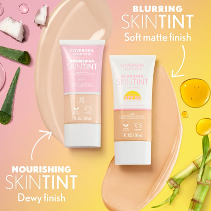 COVERGIRL Clean Fresh Blurring Skin Tint SPF 30 - Light Neutral | Soft Matte Finish