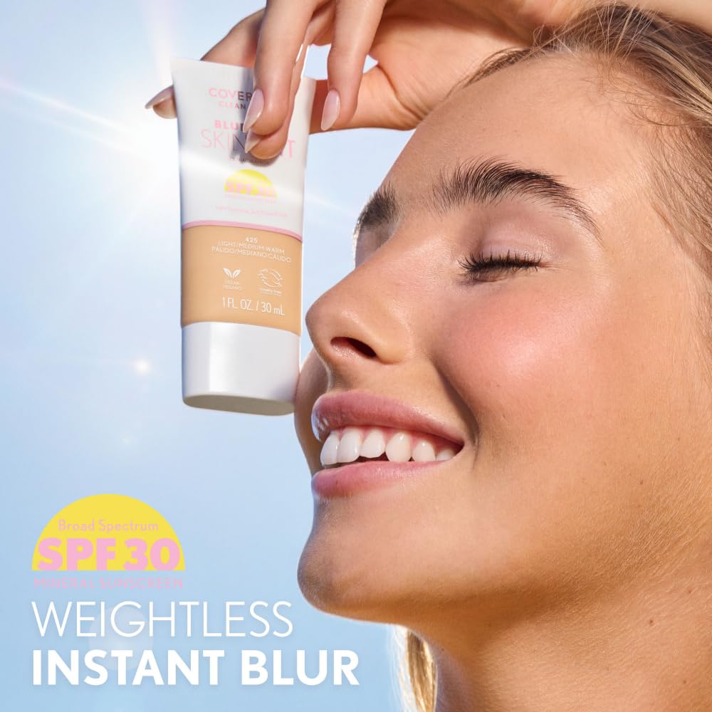 COVERGIRL Clean Fresh Blurring Skin Tint SPF 30 – Light Matte Foundation 410 Fair Neutral