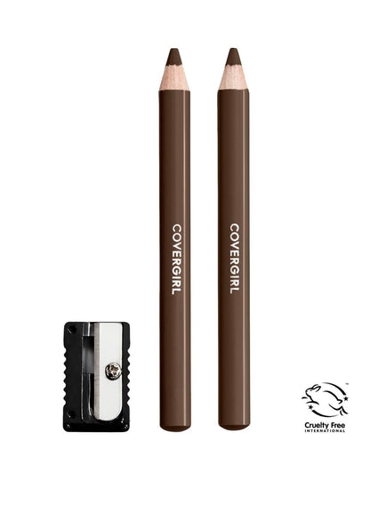 CoverGirl Easy Breezy Brow Fill+Define Pencils Rich Brown – Pack of 4