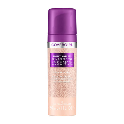 Covergirl Simply Ageless Skin Perfector Essence Foundation, 10 Fair – Sheer Tint, Vegan