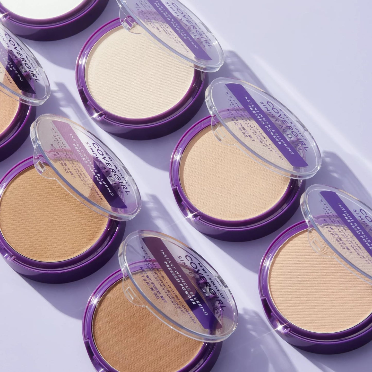 Covergirl Simply Ageless Instant Wrinkle Blurring Pressed Powder – Fair Ivory, 0.39 oz