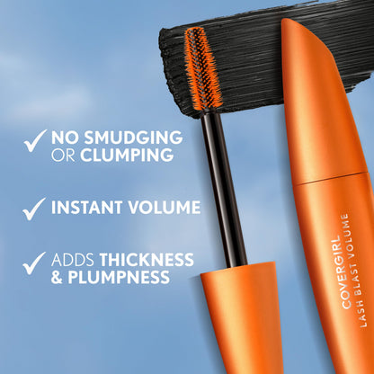 CoverGirl Lash Blast Volume Waterproof Mascara & Perfect Point Plus Eyeliner Pencil Twin Pack – Very Black Onyx
