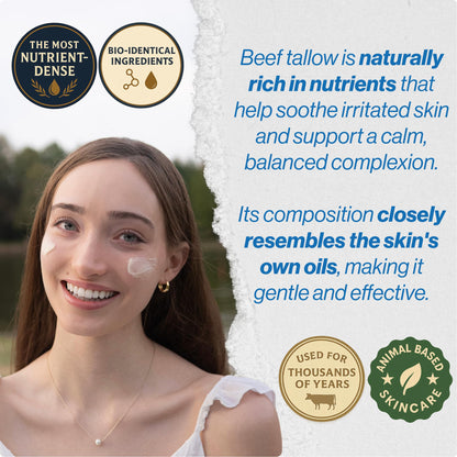 COW GUYS Original Tallow Balm for Face | Grass-Fed Beef Tallow Skincare