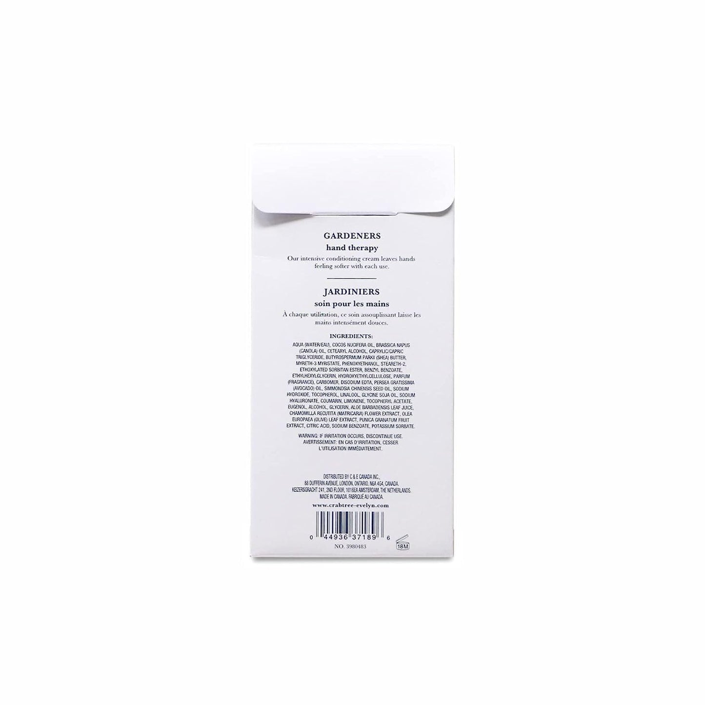 Crabtree & Evelyn Classic Gardeners Hand Therapy 3.5 oz. | Ultra-Moisturising Hand Cream