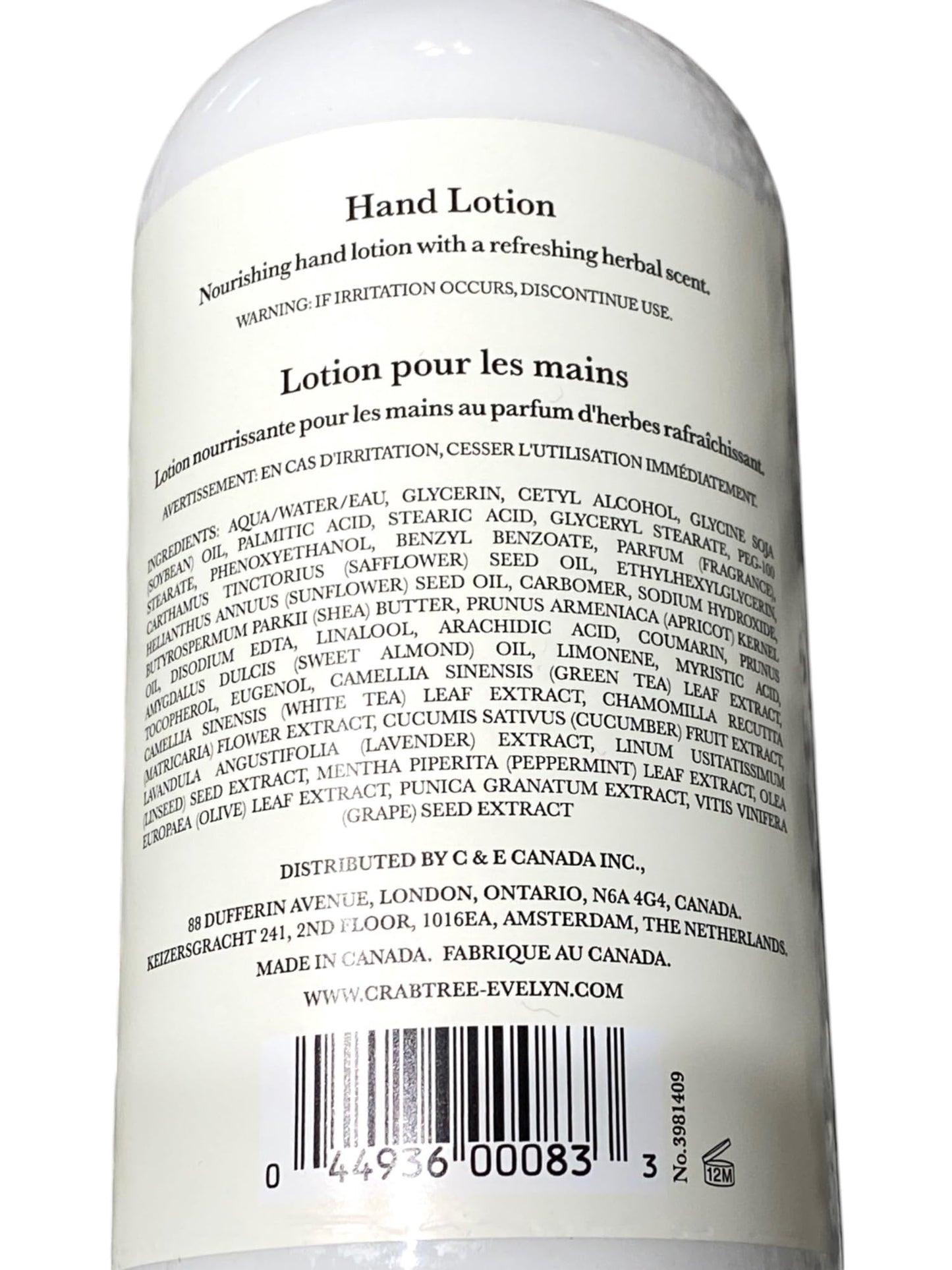 Crabtree & Evelyn Gardeners Hand and Body Lotion 16.9 fl oz