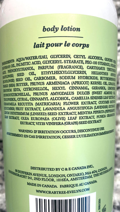 Crabtree & Evelyn Lily Body Lotion 16.9 oz – Delicate Floral Hydration
