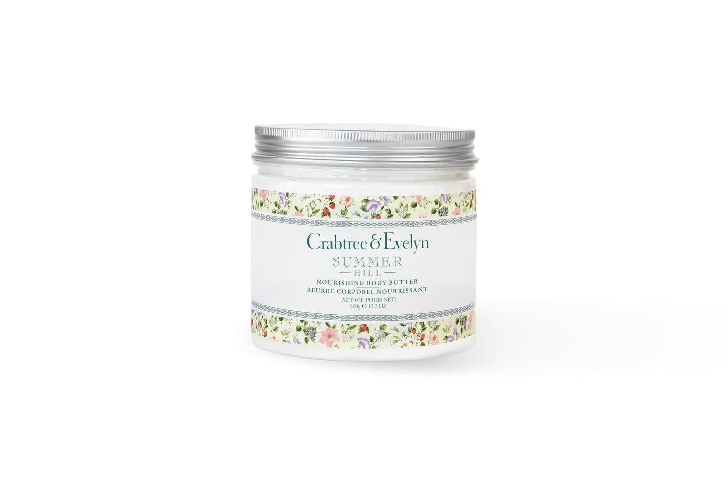 Crabtree & Evelyn Summer Hill Body Butter – Nourishing Moisturizer (12.7 oz)
