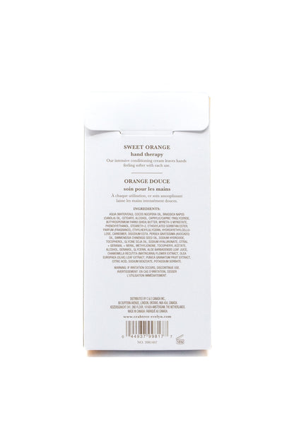 Crabtree & Evelyn Sweet Orange Hand Therapy – Nourishing Hand Cream, 3.5 fl oz / 100 ml