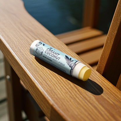Crate 61 Lip Balm 3-Pack – Creamy Coconut | Plastic-Free Plant Pod Tube | USDA Organic