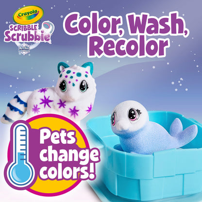 Crayola Scribble Scrubbie Arctic Igloo — Color Change Pets & Storage Case