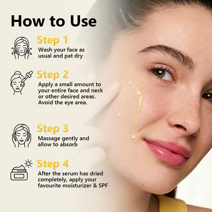 Createreedo Vitamin C Serum for Face – Brightening, Anti-Aging with Niacinamide & Hyaluronic Acid