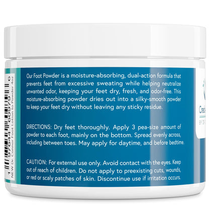 CREDA-FRESH Foot Lotion to Powder for Excessive Sweating – Plant-Based Odor Control