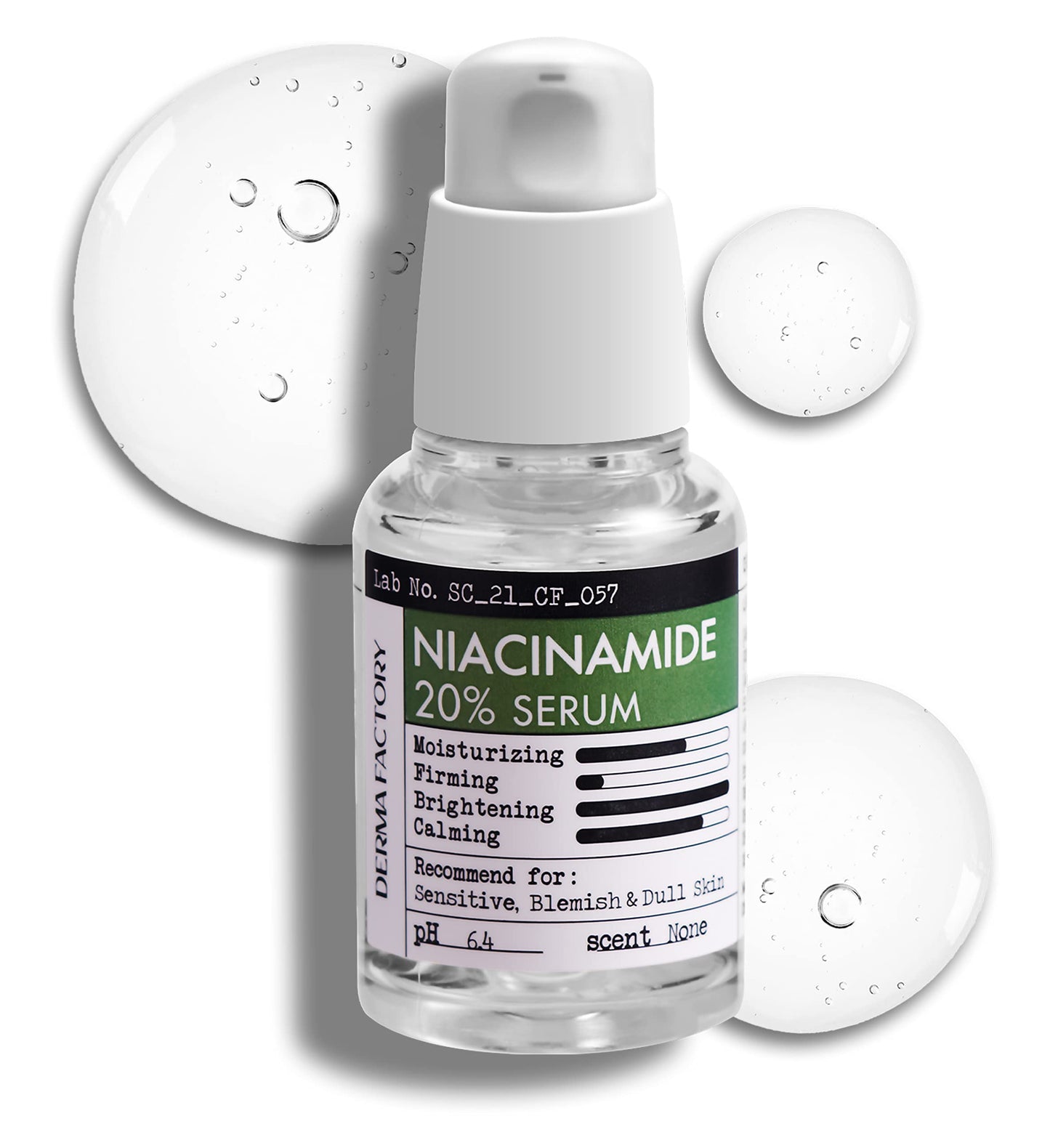CrediThink Niacinamide 20% Serum with Damask Rose Water – Fragrance-Free, Pore-Minimizing (1 oz)