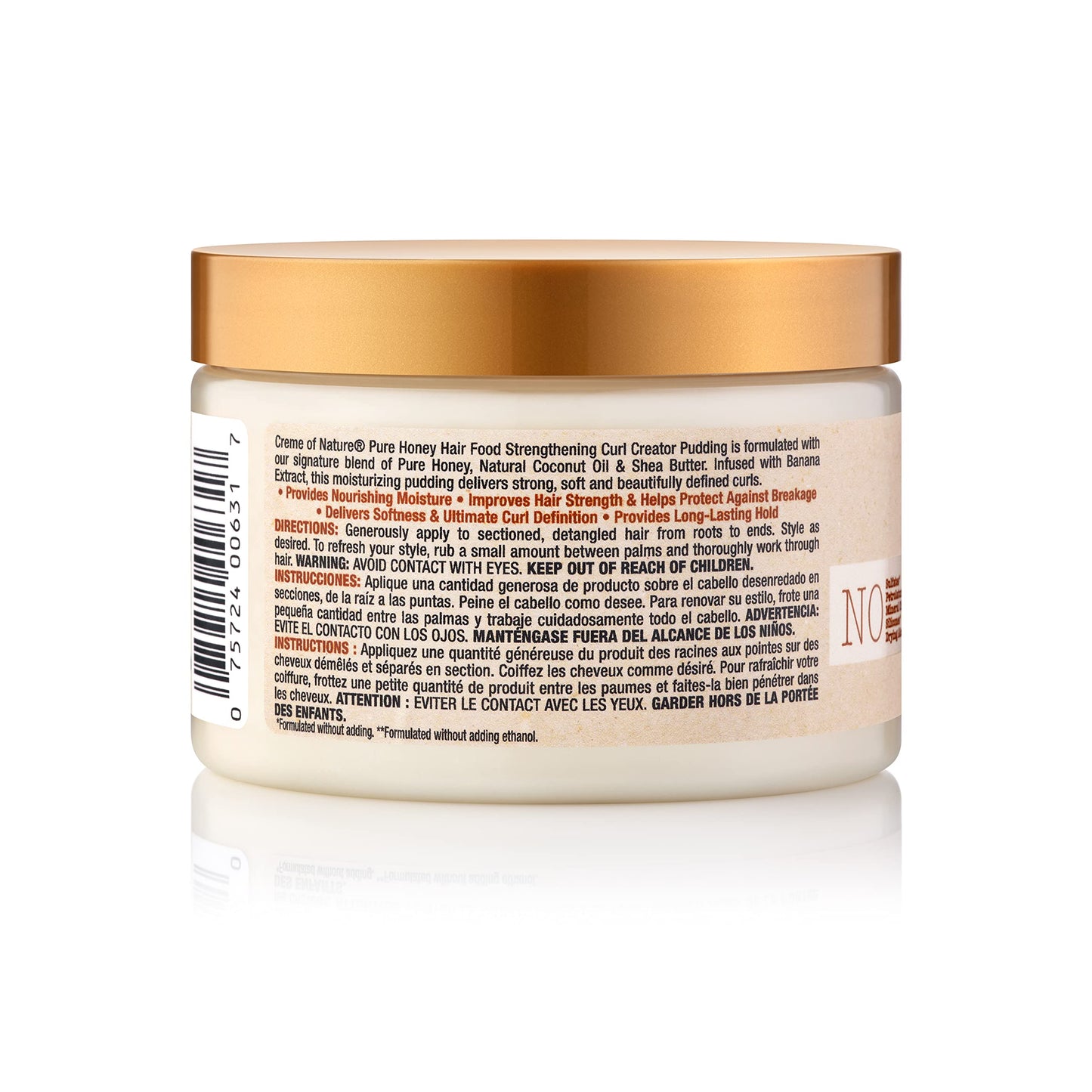 Creme of Nature Curl Pudding: Pure Honey & Banana for Damaged Hair (4.7 fl oz)
