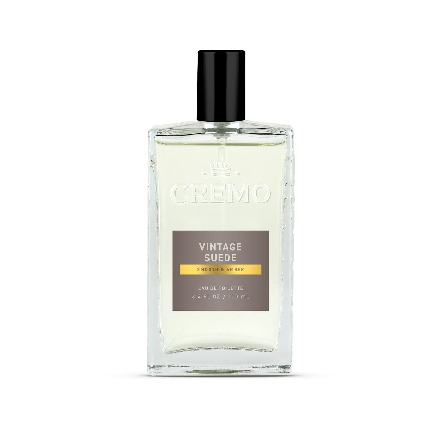 Cremo Cologne for Men - Vintage Suede: White Moss, Amber & Suede, 3.4 fl oz