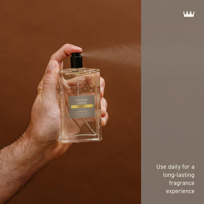 Cremo Cologne for Men - Vintage Suede: White Moss, Amber & Suede, 3.4 fl oz
