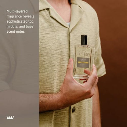 Cremo Cologne for Men - Vintage Suede: White Moss, Amber & Suede, 3.4 fl oz