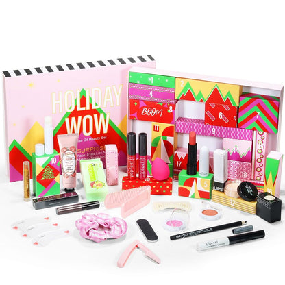 Crephy Makeup Kit for Women - All-in-One Beauty Set (Eyeshadow, Lip Gloss, Concealer, Mascara, Blush)