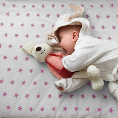 Crib Jersey Fitted Sheets 100% Cotton 40x90cm - Pack Of 2 - Fits All Models