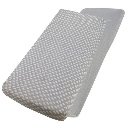 Crib Jersey Fitted Sheets 100% Cotton 40x90cm - Pack Of 2 - Fits All Models
