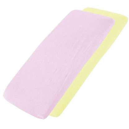 Crib Jersey Fitted Sheets 100% Cotton 40x90cm - Pack Of 4 - Fits All Models