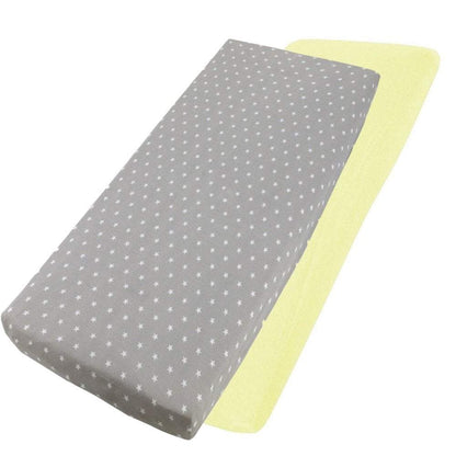 Crib Jersey Fitted Sheets 100% Cotton 40x90cm - Pack Of 4 - Fits All Models